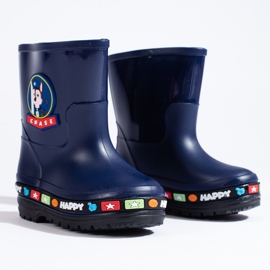 Botas de agua infantiles Shelovet azul marino 4