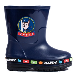 Botas de agua infantiles Shelovet azul marino 1