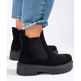 Botines Chelsea de mujer Shelovet en ante negro 2