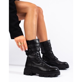 Bolsos de mujer negros con hebillas Shelovet 1
