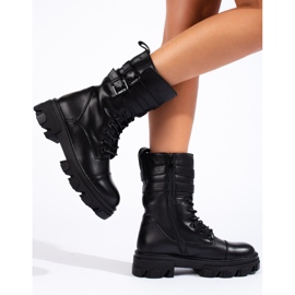 Bolsos de mujer negros con hebillas Shelovet 2