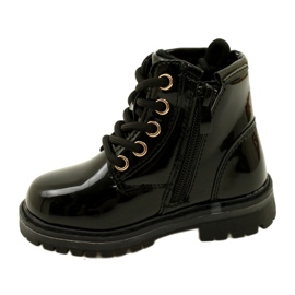 Miss Botas de charol para niña, estrella 23DZ23-6593, negro 1