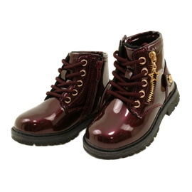 Miss Botas de niña, charol, estrella 23DZ23-6593, burdeos rojo 3 Miss Botas de niña, charol, estrella 23DZ23-6593, burdeos rojo 3