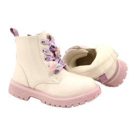 Botas Lacadas Con Gemelos Decorativos Miss 23DZ23-6582 beige 4