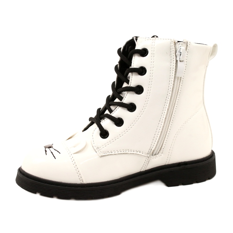 Botas lacadas de niñas Miss 21DZ23-4309 White blanco 1