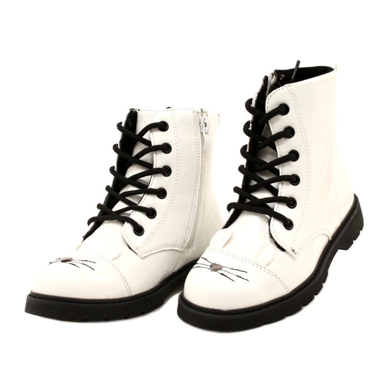 Botas lacadas de niñas Miss 21DZ23-4309 White blanco 2