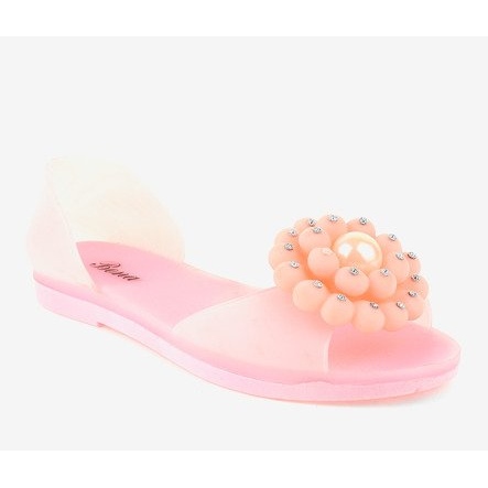 Sandalias Meliski rosa con flor HM701 rosado 1