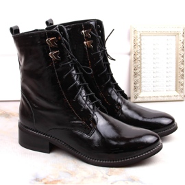 Botas de piel mujer Dolce Pietro negras negro 1