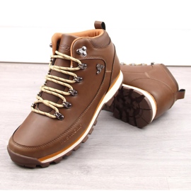Zapatos trekking hombre piel marrón oscuro Bustagrip 2