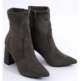Botas de ante con tacón de Natalie Green verde 5