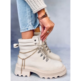 Botas de aviador en beige Hudson 4