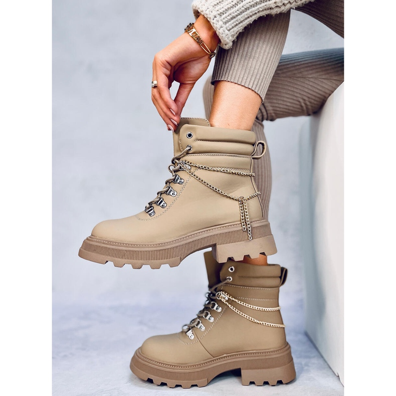 Botas cazadoras Hudson color albaricoque beige 1 Botas cazadoras Hudson color albaricoque beige 1