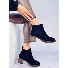 Botas negras de tacón ancho Fill negro 3