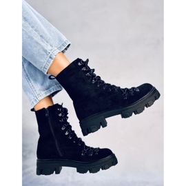 Botas de trabajo con cordones Conor Black negro 4