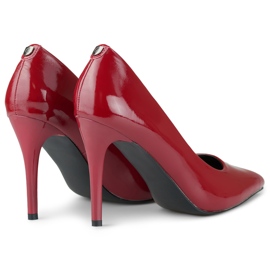 Stilettos de mujer charol rojo 4