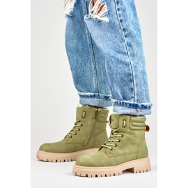 Botas de mujer con aislamiento verde claro. 5
