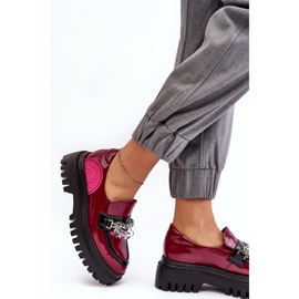 Zapatos Mujer Piel Gruesa Decorados Maciejka 06294-15 Fucsia rosado 3