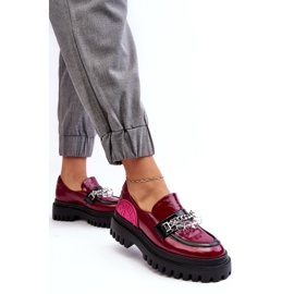Zapatos Mujer Piel Gruesa Decorados Maciejka 06294-15 Fucsia rosado 4