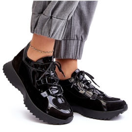 Deportivas Mujer Piel Charol M01/2 Zazoo Negro 9