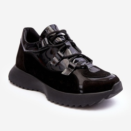 Deportivas Mujer Piel Charol M01/2 Zazoo Negro 1 Deportivas Mujer Piel Charol M01/2 Zazoo Negro 1