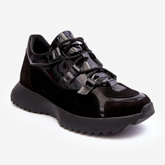 Deportivas Mujer Piel Charol M01/2 Zazoo Negro 1