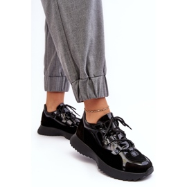 Deportivas Mujer Piel Charol M01/2 Zazoo Negro 4