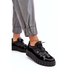 Deportivas Mujer Piel con Plataforma M01/1 Zazoo Negro 4