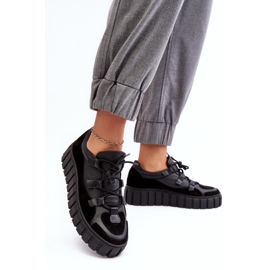 Deportivas Mujer Piel con Plataforma M01/1 Zazoo Negro 5