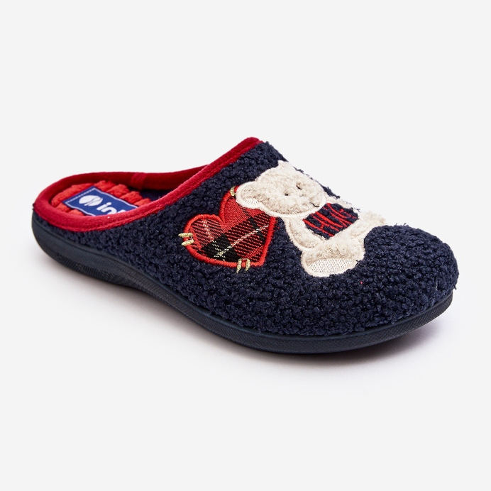 Chanclas de Estar por casa Mujer con Osito Inblu EC000095 Azul Marino 1
