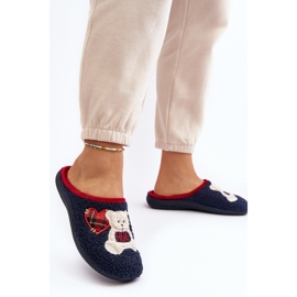 Chanclas de Estar por casa Mujer con Osito Inblu EC000095 Azul Marino 6