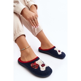 Chanclas de Estar por casa Mujer con Osito Inblu EC000095 Azul Marino 7