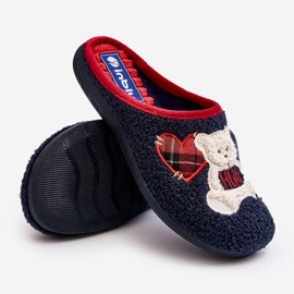 Chanclas de Estar por casa Mujer con Osito Inblu EC000095 Azul Marino 3