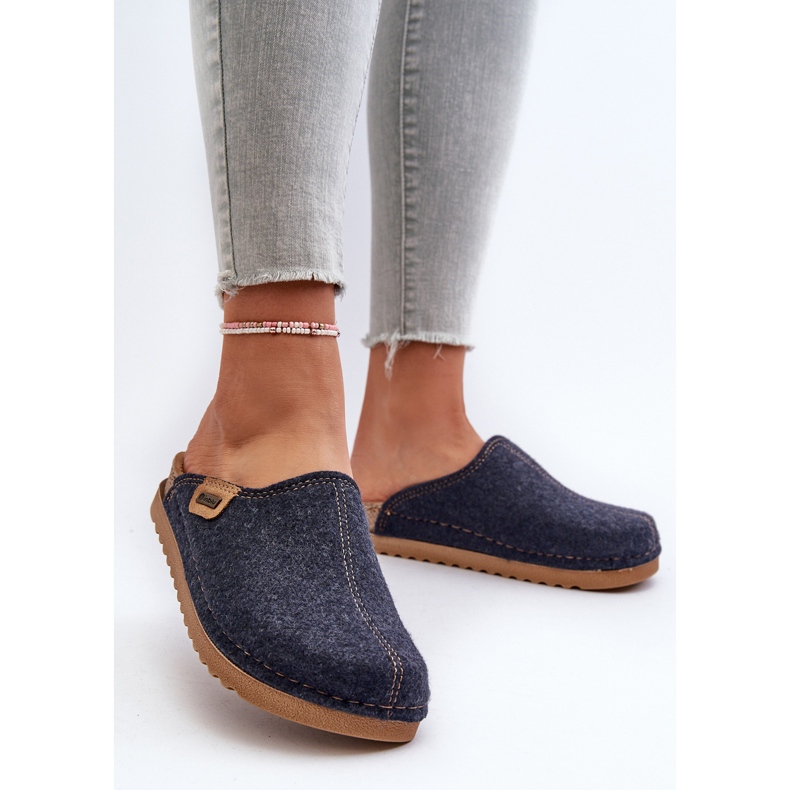 Zapatillas de Estar por casa Mujer Inblu DJ000010 Pantuflas Azul Marino 2