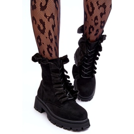 Seastar Botas de late plana aislada de productos negros 4