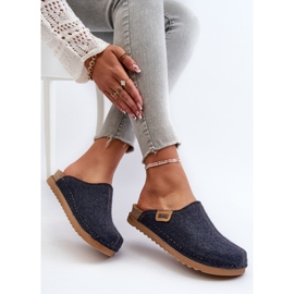 Zapatillas de Estar por casa Mujer Inblu DJ000010 Pantuflas Azul Marino 5