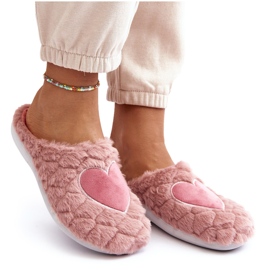 Pantuflas de estar por casa de pelo para mujer Inblu EC000099 Rosa rosado 8