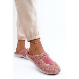 Pantuflas de estar por casa de pelo para mujer Inblu EC000099 Rosa rosado 6