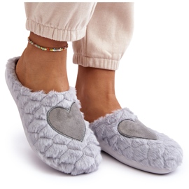 Pantuflas de estar por casa de pelo para mujer Inblu EC000099 Gris 9