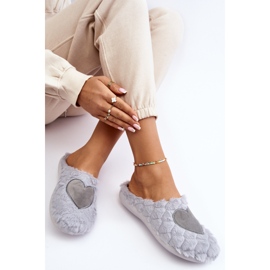 Pantuflas de estar por casa de pelo para mujer Inblu EC000099 Gris 5