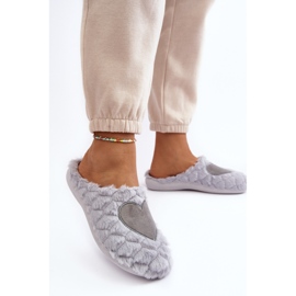 Pantuflas de estar por casa de pelo para mujer Inblu EC000099 Gris 8