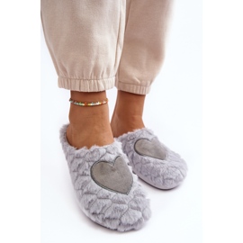 Pantuflas de estar por casa de pelo para mujer Inblu EC000099 Gris 7