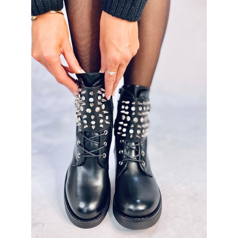 Botas con tachuelas Ziku Black negro 1