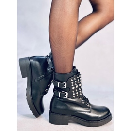 Botas con tachuelas Ziku Black negro 2