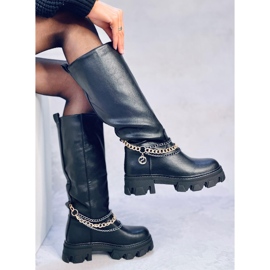 Botas con cadenas Persia Negro 3
