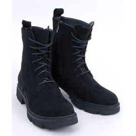 Trabajadores con cordones de Zoe Black negro 3