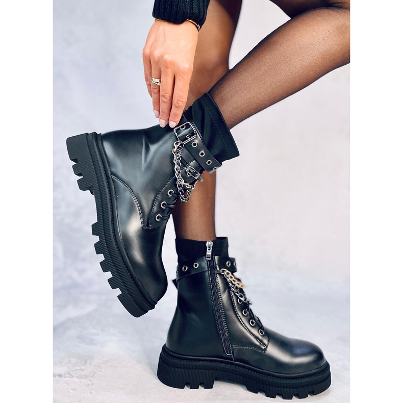 Botas militares Steve Black negro 2
