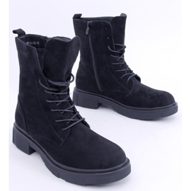 Botas con cordones de ante negro Lavey 3
