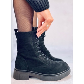 Botas con cordones de ante negro Lavey 1 Botas con cordones de ante negro Lavey 1