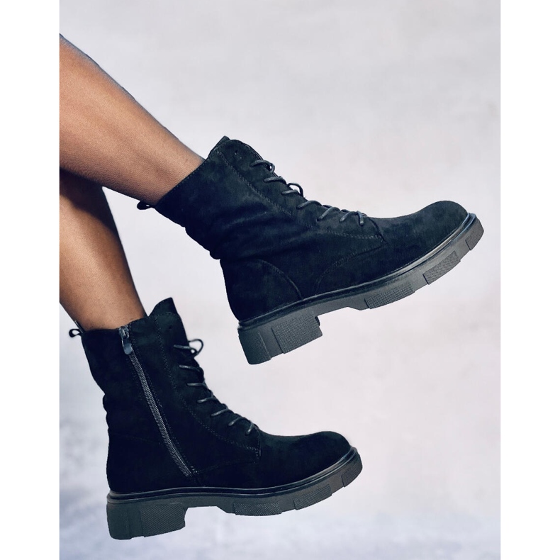 Botas con cordones de ante negro Lavey 2 Botas con cordones de ante negro Lavey 2