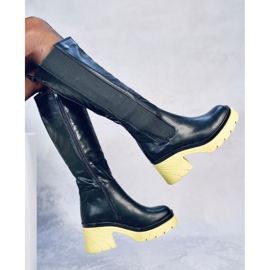 Botas con suela de color de Woods NEGRO/AZUL 3